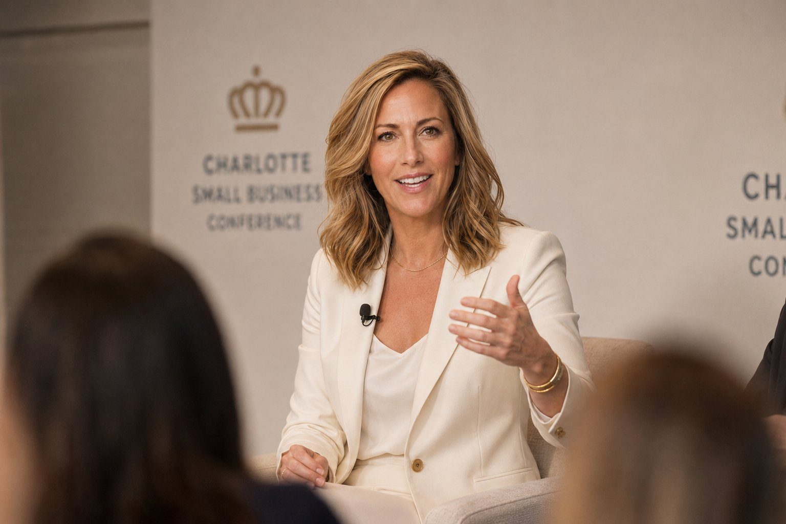 Whitney Lamphere speaking at the Charlotte Small Business Conference